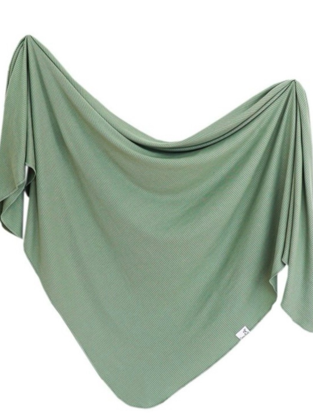 [NWT] copper pearl ribbed swaddle blanket - Sage Green